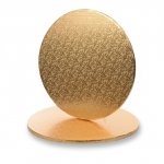 Podkład pod tort okrągły gruby (12mm) ZŁOTY 35cm