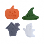 Cukrowa dekoracja na tort HALLOWEEN mix (8 x 4szt)
