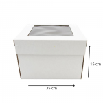 Opakowanie Karton na Tort z okienkiem 35x35x15 1szt