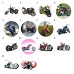 Opłatek okrągły na tort MOTORY (różne wzory) 20cm