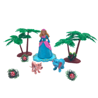 Dekoracja na tort ZESTAW BARBIE ISLAND 