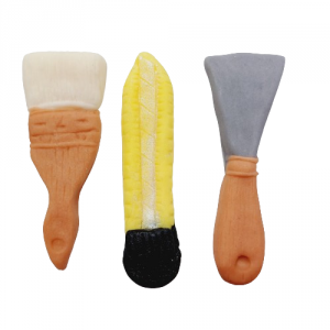 Dekoracja cukrowa na tort narzędzia ZESTAW MALARZA 3 szt