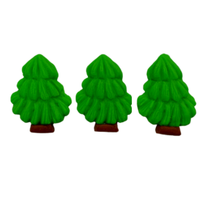 Dekoracja cukrowa ŚWIĄTECZNA CHOINKA 3 szt