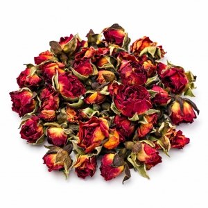 Pączki róży złotej rozłożonej suszone jadalne do dekoracji tortu 100g