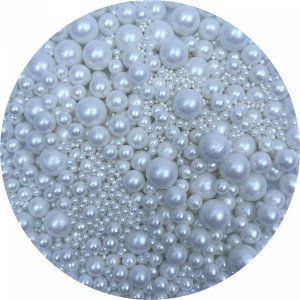 Posypka cukrowa WHITE BUBBLES 100g – białe perełki do dekoracji
