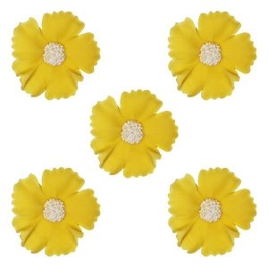 Duże kwiaty cukrowe na tort CHABER 5szt żółte