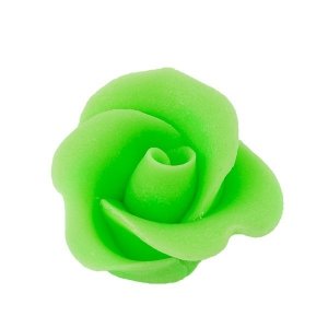 Róża MAŁA - pistacjowa - Kwiatek cukrowy na tort