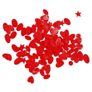 Posypka cukrowa KONFETTI CZERWONE na tort deser 10g