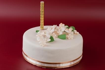 Cukrowy CYMBIDIUM kwiat z masy cukrowej - RÓŻOWY 1szt