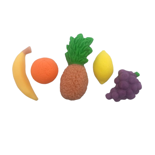 Dekoracja cukrowa na tort OWOCE banan pomarańcza ananas cytryna winogrona