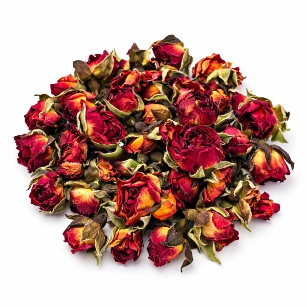 Pączki róży złotej rozłożonej suszone jadalne do dekoracji tortu 100g