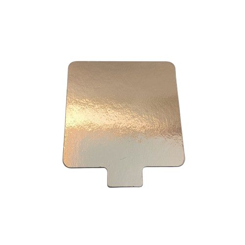 Podkład pod monoporcje kwadratowy dwustronny złoty srebrny 7x7cm 10szt