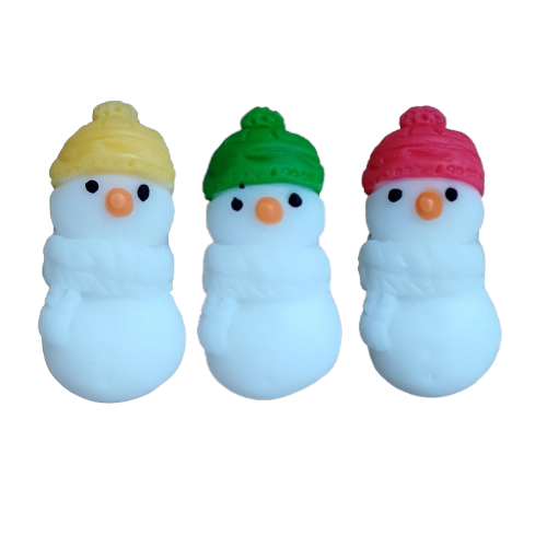 Dekoracja Cukrowa na Tort BAŁWANEK Zima, Święta 3 szt