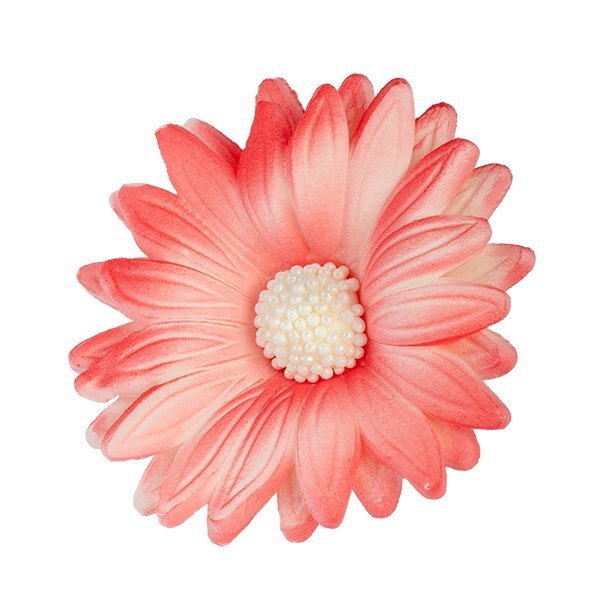 Margaretka kwiat z masy cukrowej 1 szt. - KOLOR CZERWONY