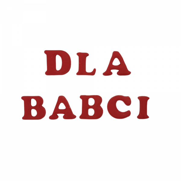LITERKI CUKROWE "DLA BABCI"