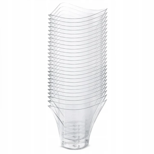 Pucharki do Deserów Monoporcji 100ml 2x25szt Pojemniki Plastikowe Wielorazowe