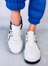Sneakersy na koturnie HOLMES WHITE/BLACK