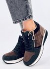 Sneakersy na koturnie TELTS BLACK