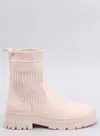 Botki z elastyczną cholewką DEMUS BEIGE
