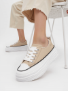 Damskie Sneakersy PLATFORMIA – Khaki