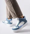 Niebieskie sneakersy za kostkę Adite