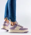 Fioletowe sneakersy na platformie Crim
