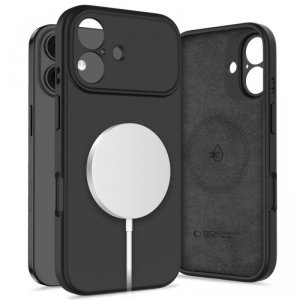 Etui case plecki na iPhone 17 MagSafe Silicone - czarne