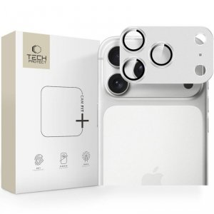 Szkło na obiektyw na iPhone 17 Pro Max Camfull Fit+ - srebrne