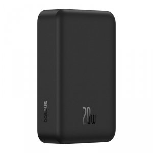 Powerbank magnetyczny 20000mAh 20W EnerFill FM41 z kablem USB-C 30cm - czarny