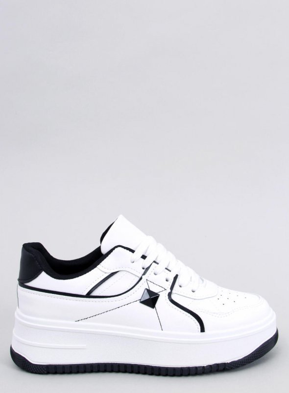 Sneakersy na koturnie HOLMES WHITE/BLACK