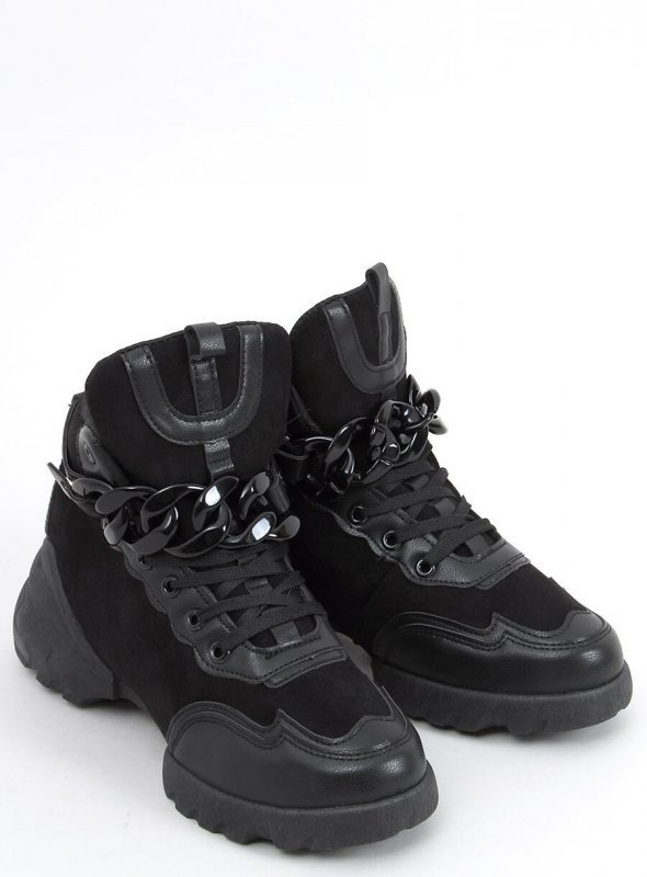 Buty sportowe z odpinanym łańcuchem PERI BLACK