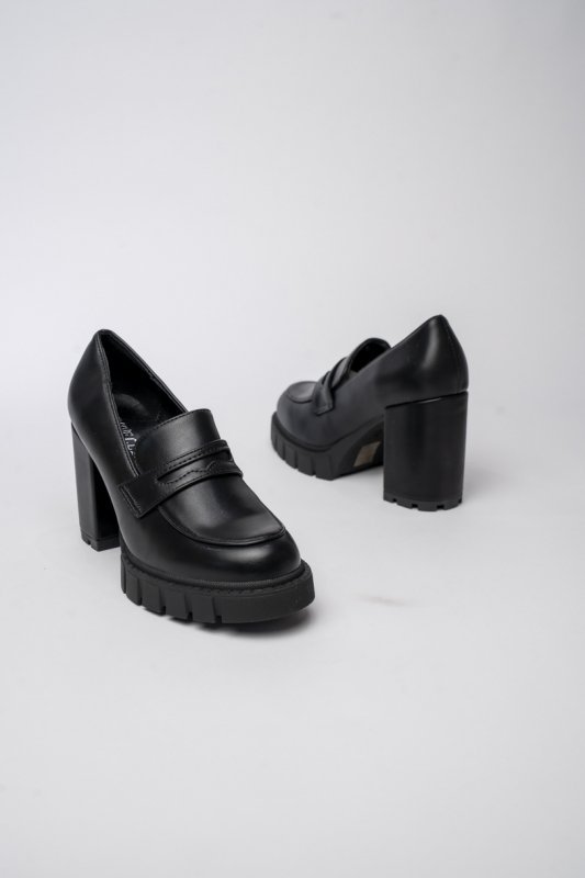 Damskie Botki Black PU