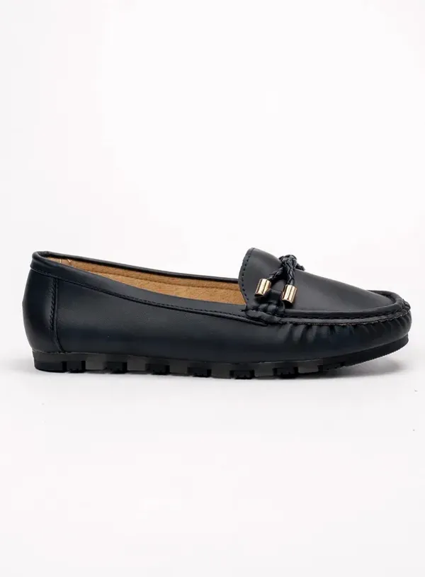 Damskie Mokasyny AMELIA NAVY – Subtelna Elegancja i Codzienny Komfort