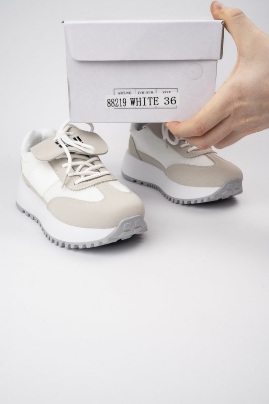 Damskie Sneakersy FLOW WHITE