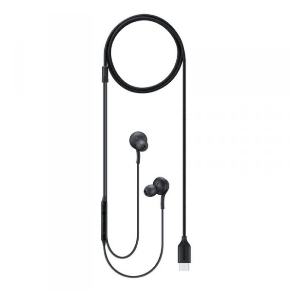 Przewodowe słuchawki dokanałowe AKG złącze USB-C czarny