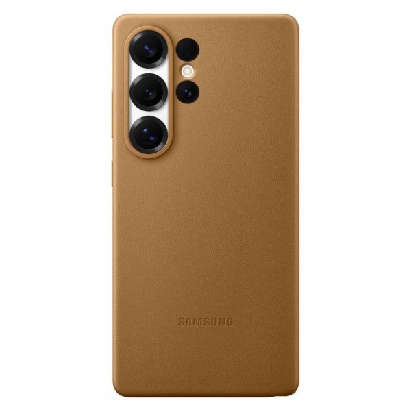 Etui plecki z ekoskóry Samsung KindSuit Case do Samsung Galaxy S25 Ultra - złote