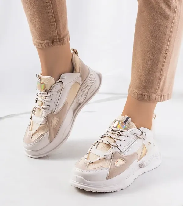 Beżowe sneakersy Mansfield