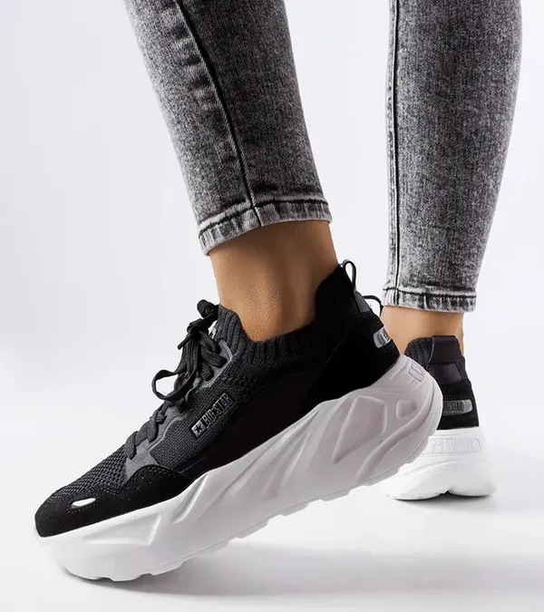 Czarne sneakersy Big Star JJ274603
