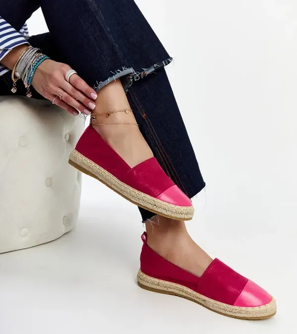 Różowe espadryle Carugo