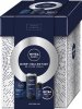 NIVEA Zestaw prezentowy męski Deep Collection (Antyperspirant roll-on 50ml + Krem uniwersalny 75ml + Żel pod prysznic 250ml + Woda po goleniu 100ml)