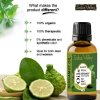 Natural Bergamot Essential Oil, Indus Valley, 15ml