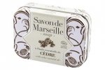 Cedarwood Marseille Soap Bar in Metal Box, Alepia, 100 g