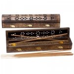Wooden Incense Smoke Box - Natural Mango Wood
