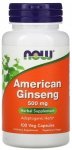 American Ginseng, Żeń-szeń Amerykański 500 mg, NOW Foods, 100 kapsułek