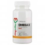 Омега-3 Форте + Витамин Е, 120 капсул, MyVita