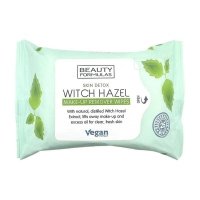 Beauty Formulas Witch Hazel Make-Up Remover Wipes chusteczki do demakijażu, 25szt 