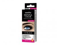 VENITA Henna Color Profesjonalna Żelowa Henna do brwi i rzęs - 1.0 Black (czarna) 1op. 