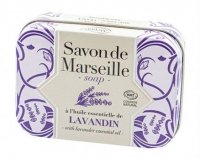 Mydło Marsylskie Lawendowe w Metalowym Opakowaniu, 100g 