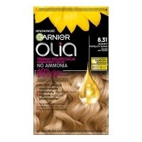 GARNIER Olia Farba do włosów nr 8.31 Golden Ashy Blond - Złocisty popielaty blond 