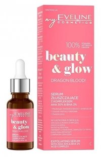 Eveline Beauty & Glow Serum złuszczające z kompleksem AHA 30% i BHA 2% Dragon Blood! 18ml 
